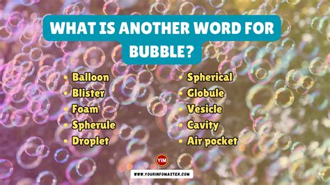 bubbel synonym|BUBBLE